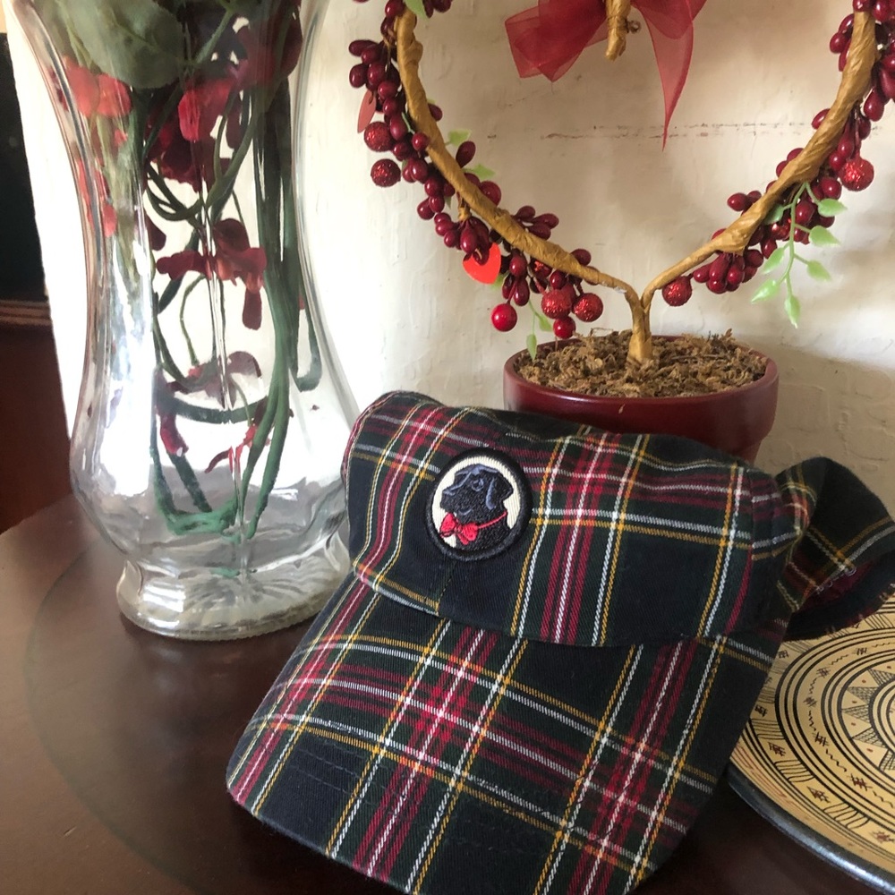 Black Tartan Plaid Southern Proper Cap “Frat Hat”